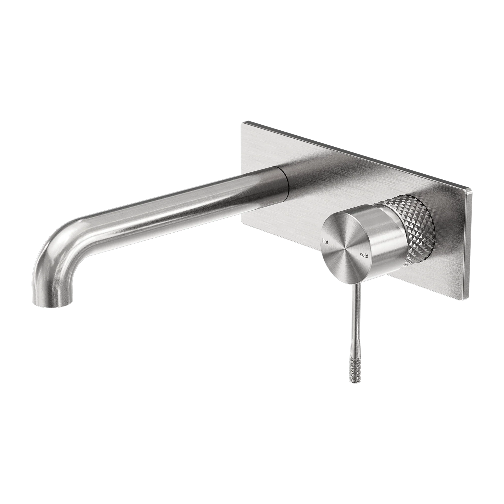 Nero Opal Wall Basin/Bath Mixer 160mm Brushed Nickel - Image 3