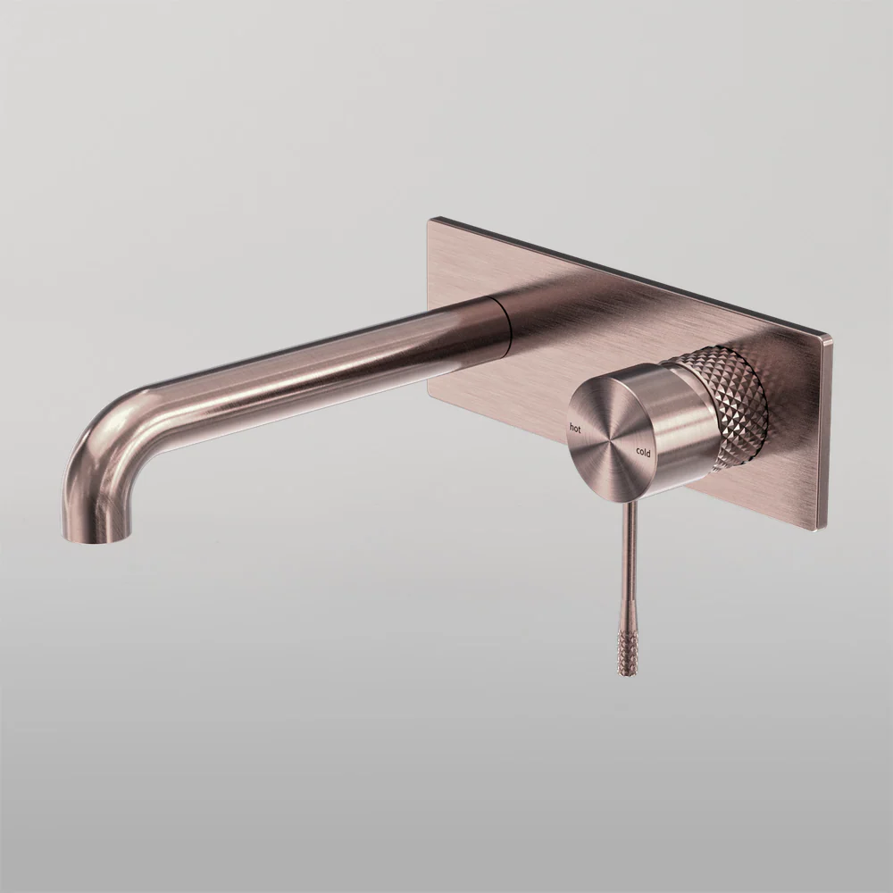 Nero Opal Wall Basin/Bath Mixer 230mm Brushed Bronze - Image 2