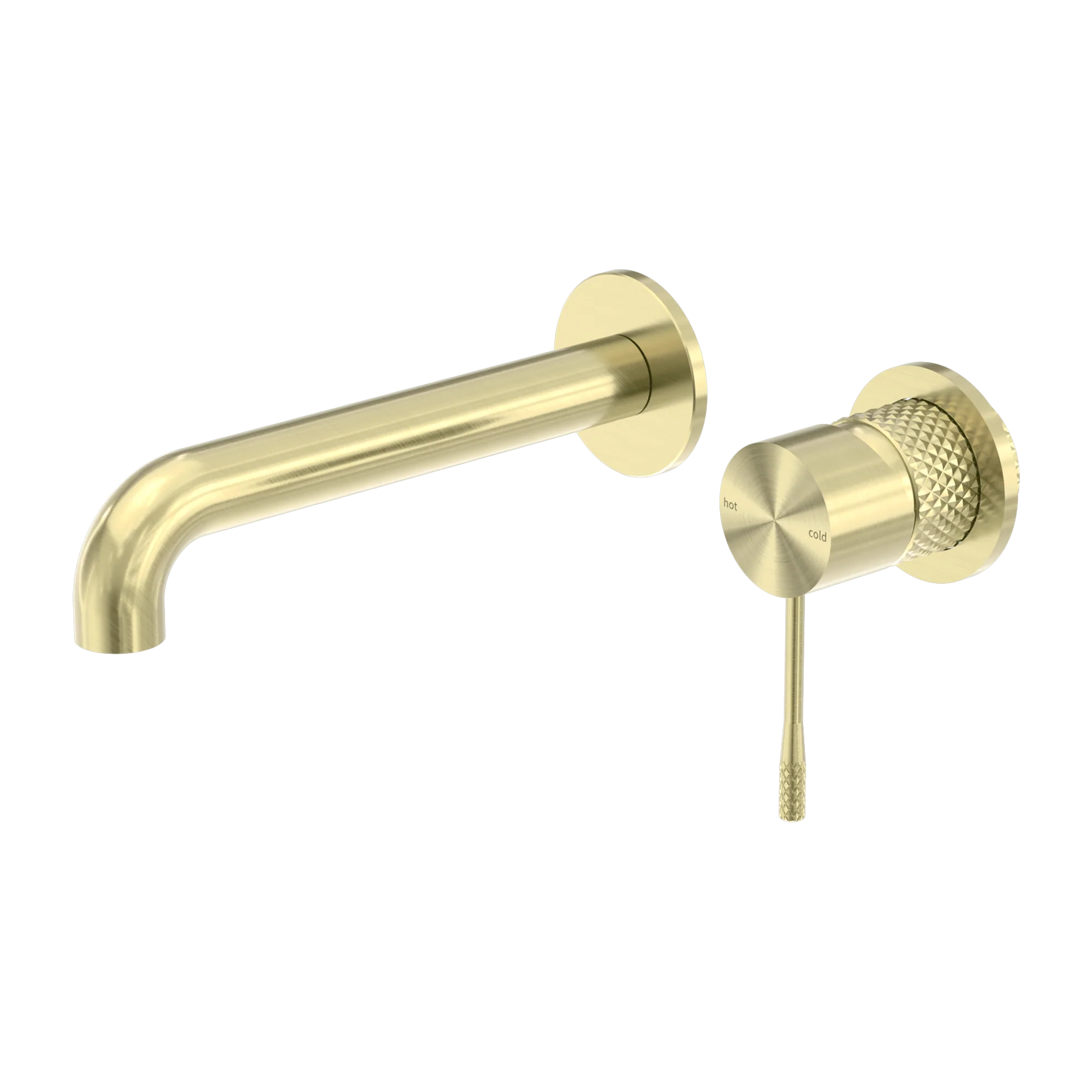 Nero Opal Wall Basin/Bath Mixer Separate Back Plate 160mm Brushed Gold - Image 3