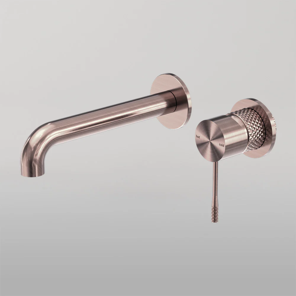 Nero Opal Wall Basin/Bath Mixer Separate Back Plate 260mm Brushed Bronze - Image 2