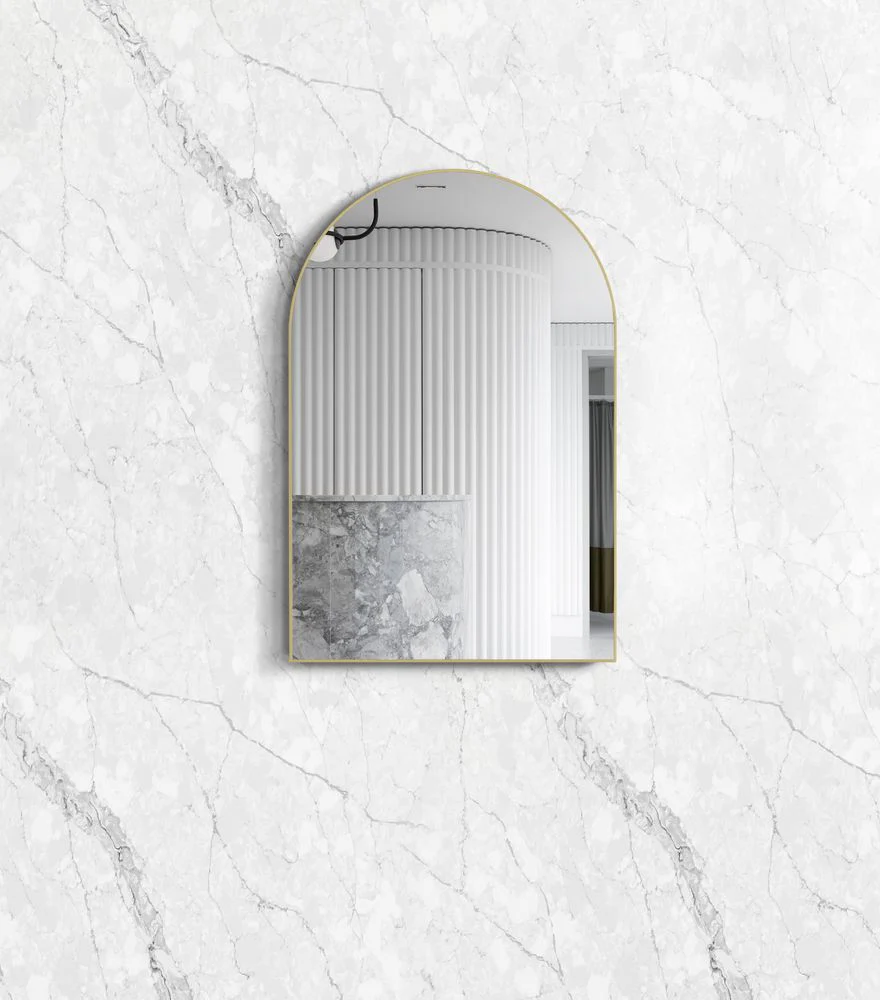 Otti Archie 900mm Gold Metal Framed Mirror - Image 2