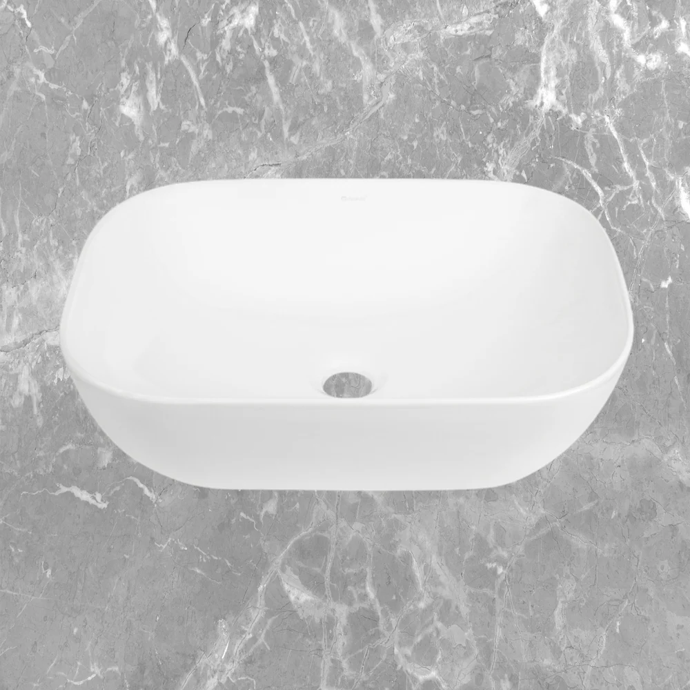 Otti Artis O'96 455x325mm Oval Basin Ultra Slim Matte White - Image 2