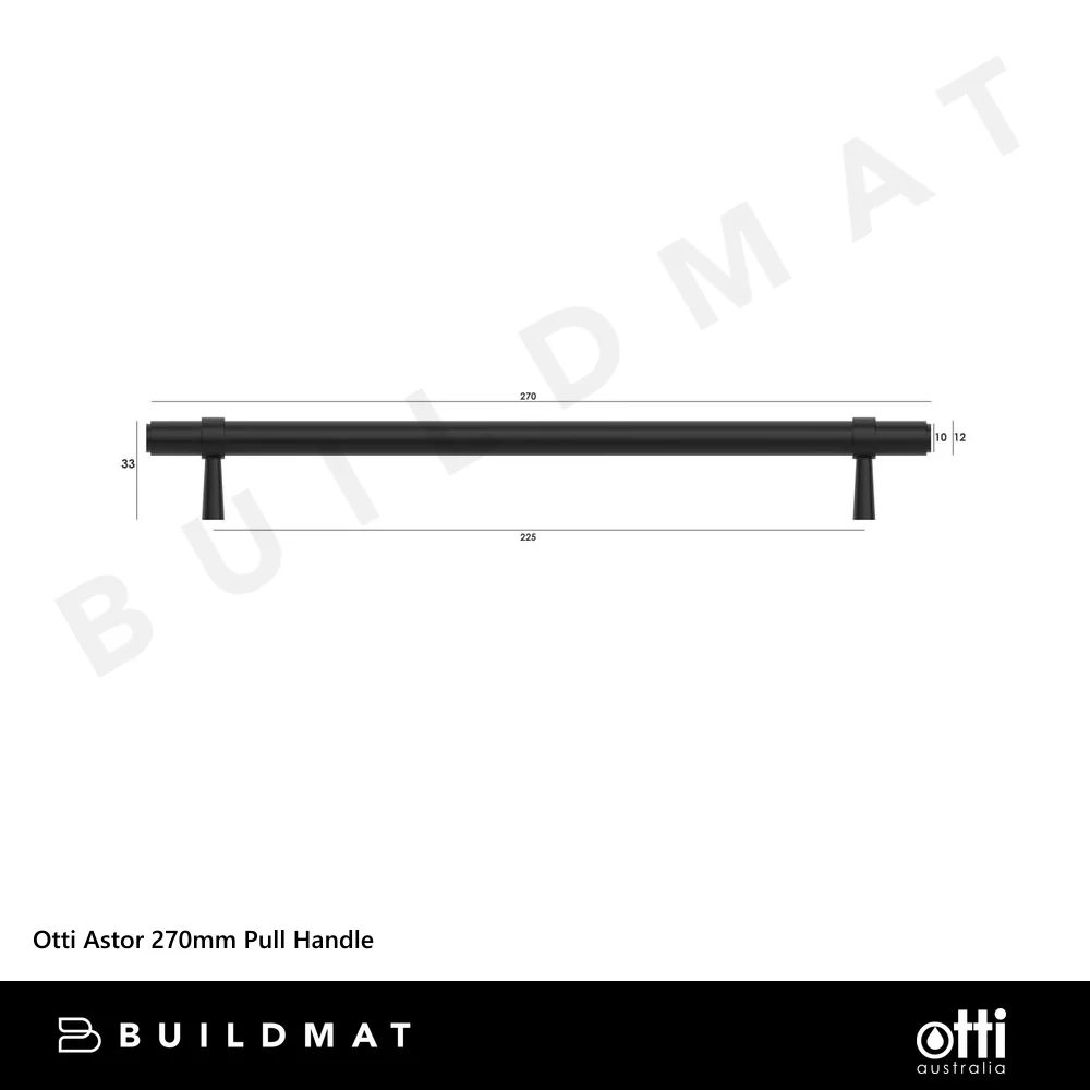 Otti Astor 270mm Pull Handle Matte Black - Image 6