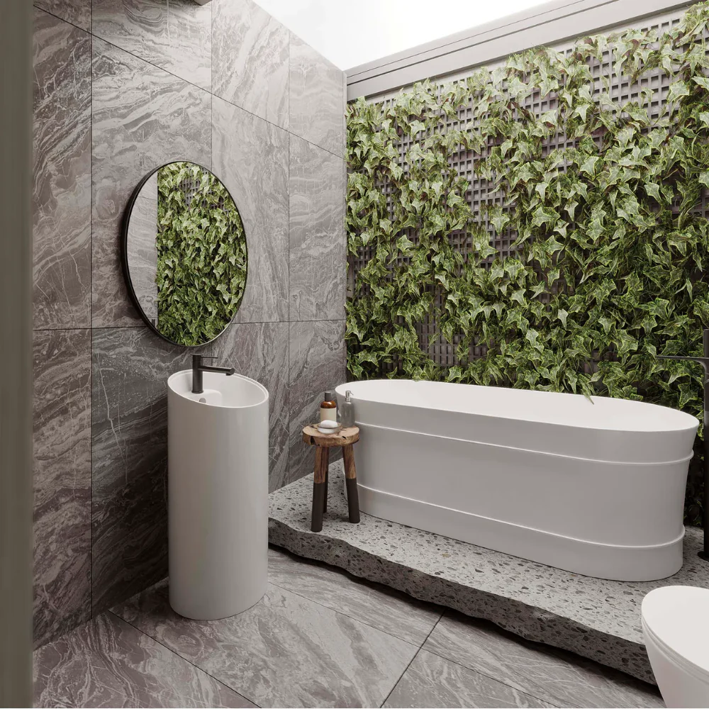 Otti Attica Bondi 1500mm Freestanding Bath Gloss White - Image 2