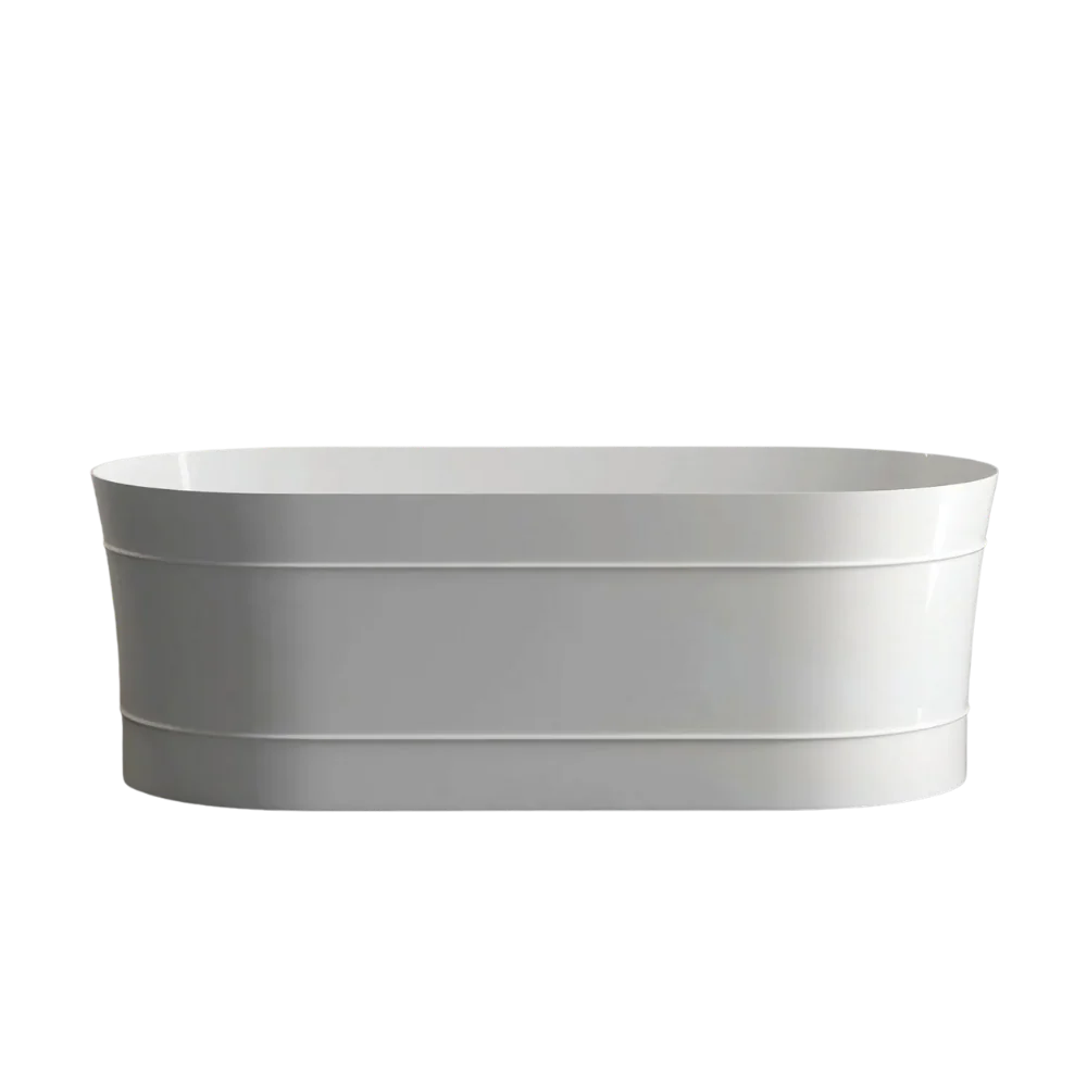 Otti Attica Bondi 1700mm Freestanding Bath Gloss White - Image 3