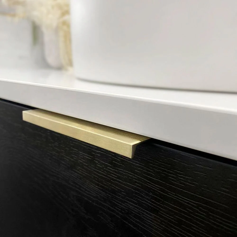 Otti Bondi 1200mm Black Oak Fluted Wall Hung Curve Vanity - Image 5