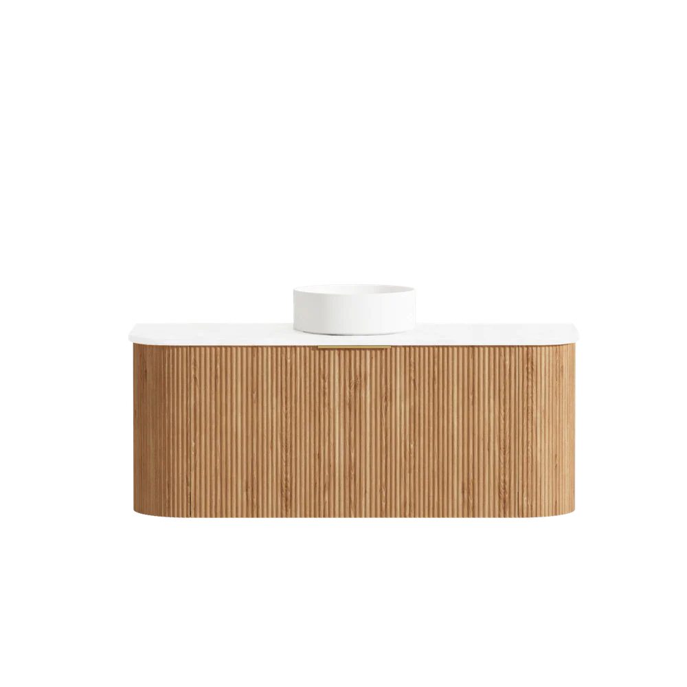 Otti Bondi 1200mm Woodland Oak Fluted Curve Vanity - Image 10