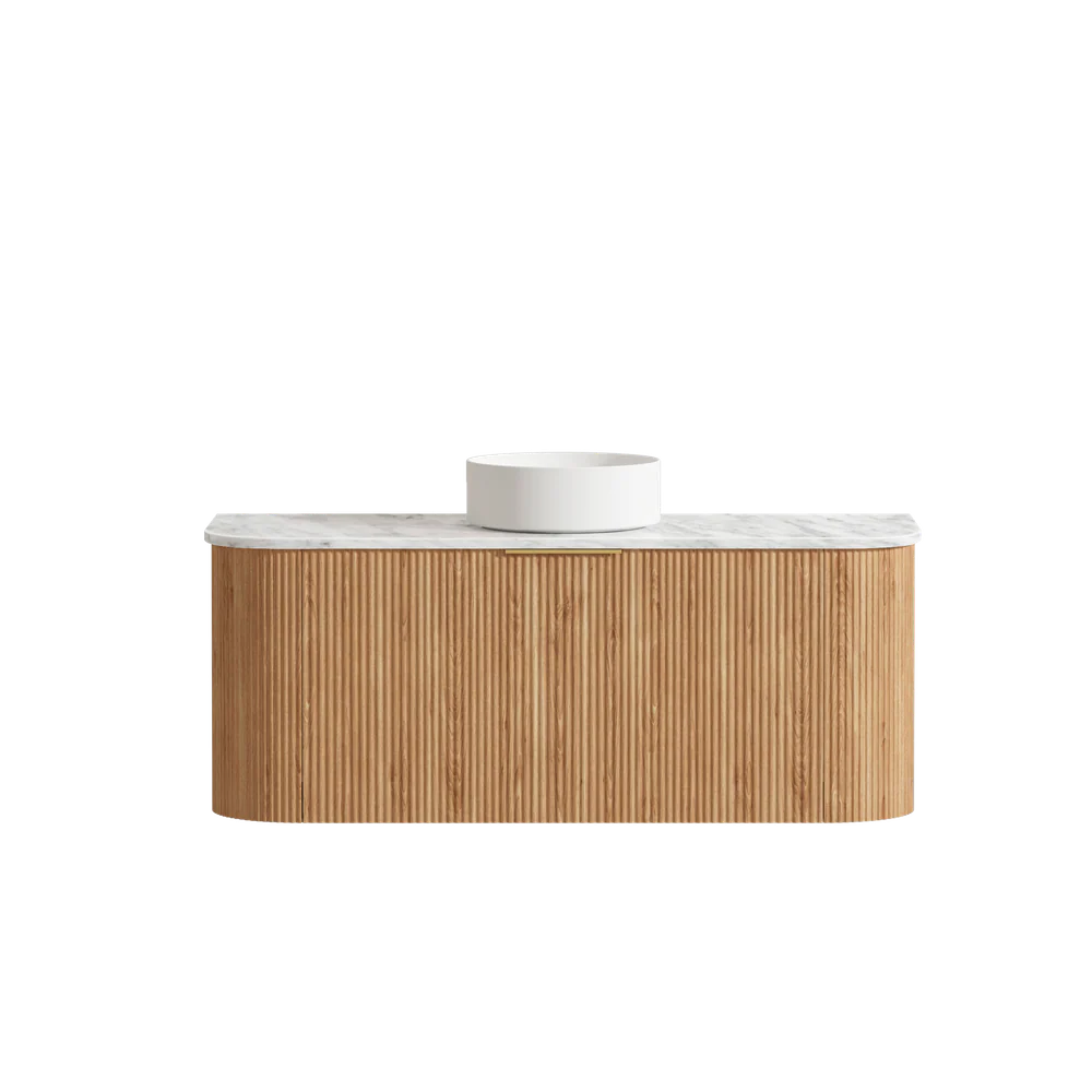 Otti Bondi 1200mm Woodland Oak Fluted Curve Vanity - Image 12