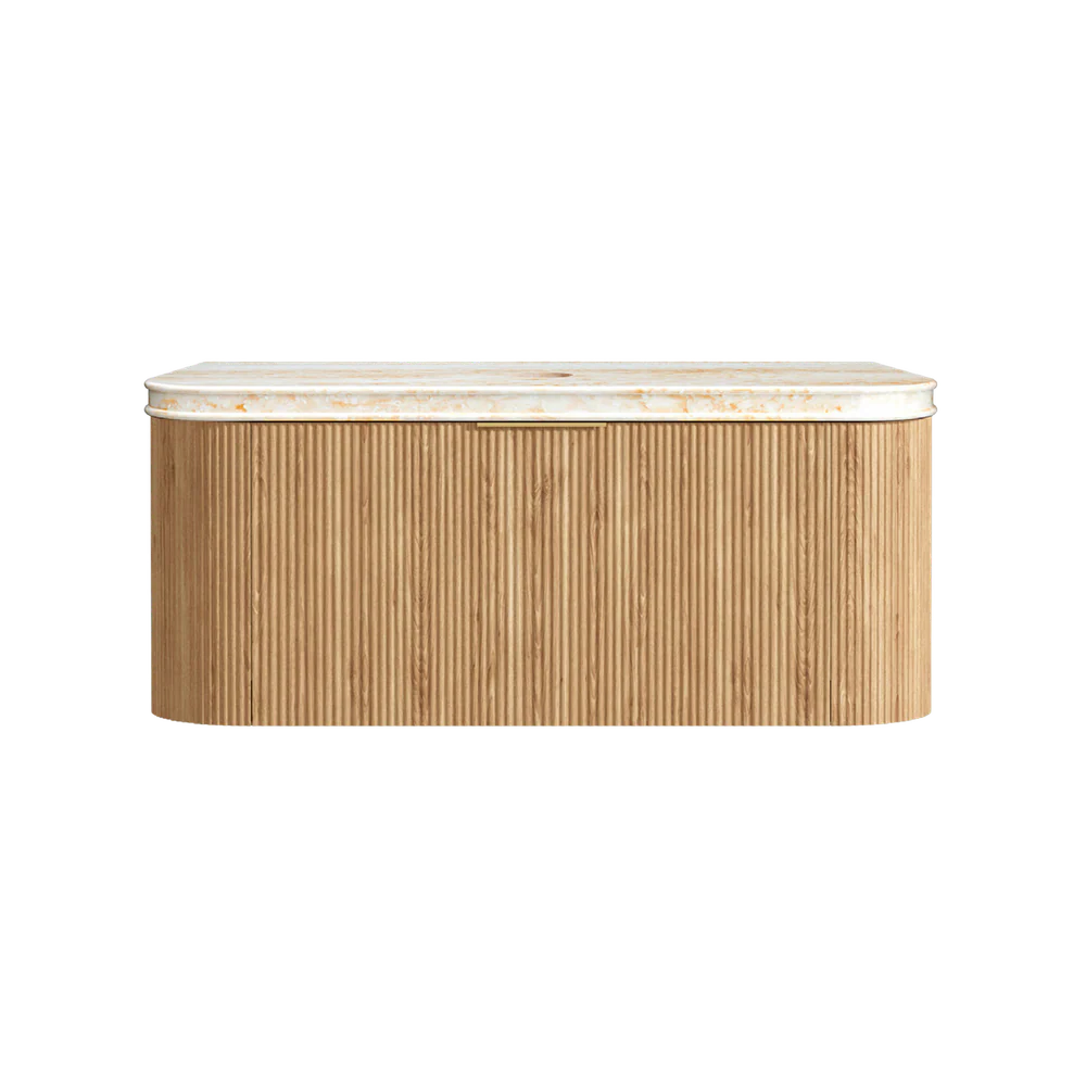 Otti Bondi 1200mm Woodland Oak Fluted Curve Vanity - Image 13