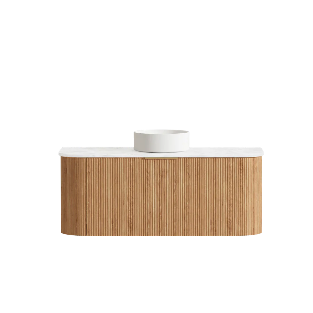 Otti Bondi 1200mm Woodland Oak Fluted Curve Vanity - Image 9