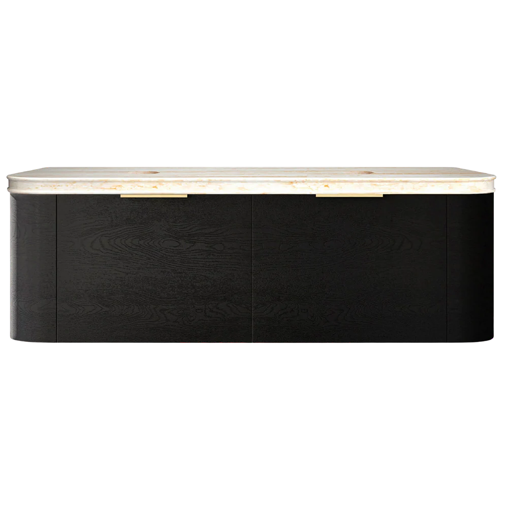Otti Bondi 1500mm Black Oak Wall Hung Curve Vanity - Image 9