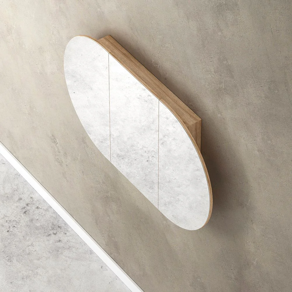 Otti Bondi 1500 Natural Oak Shaving Cabinet - Image 3