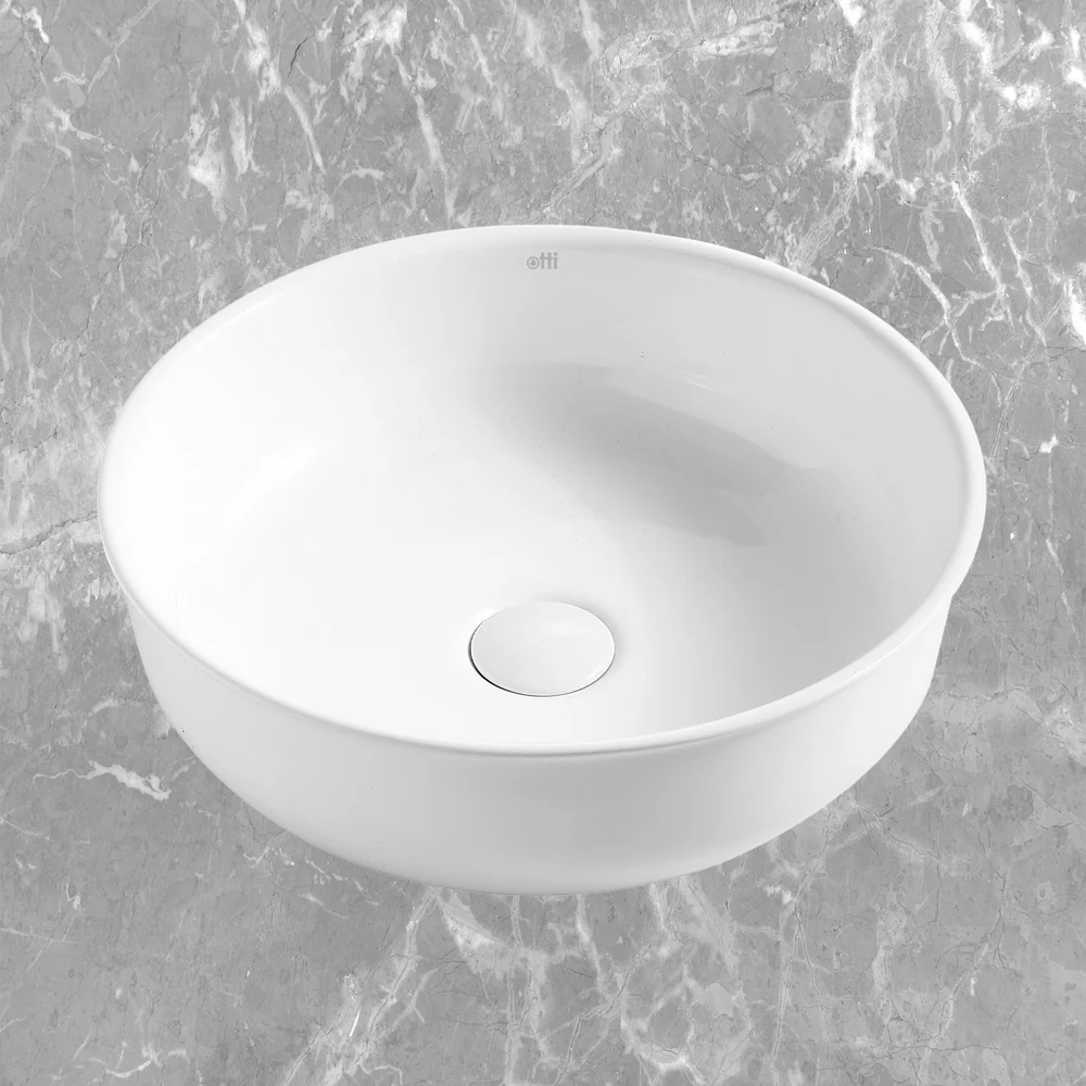 Otti Bronte Round 390x390mm Basin Gloss White - Image 2