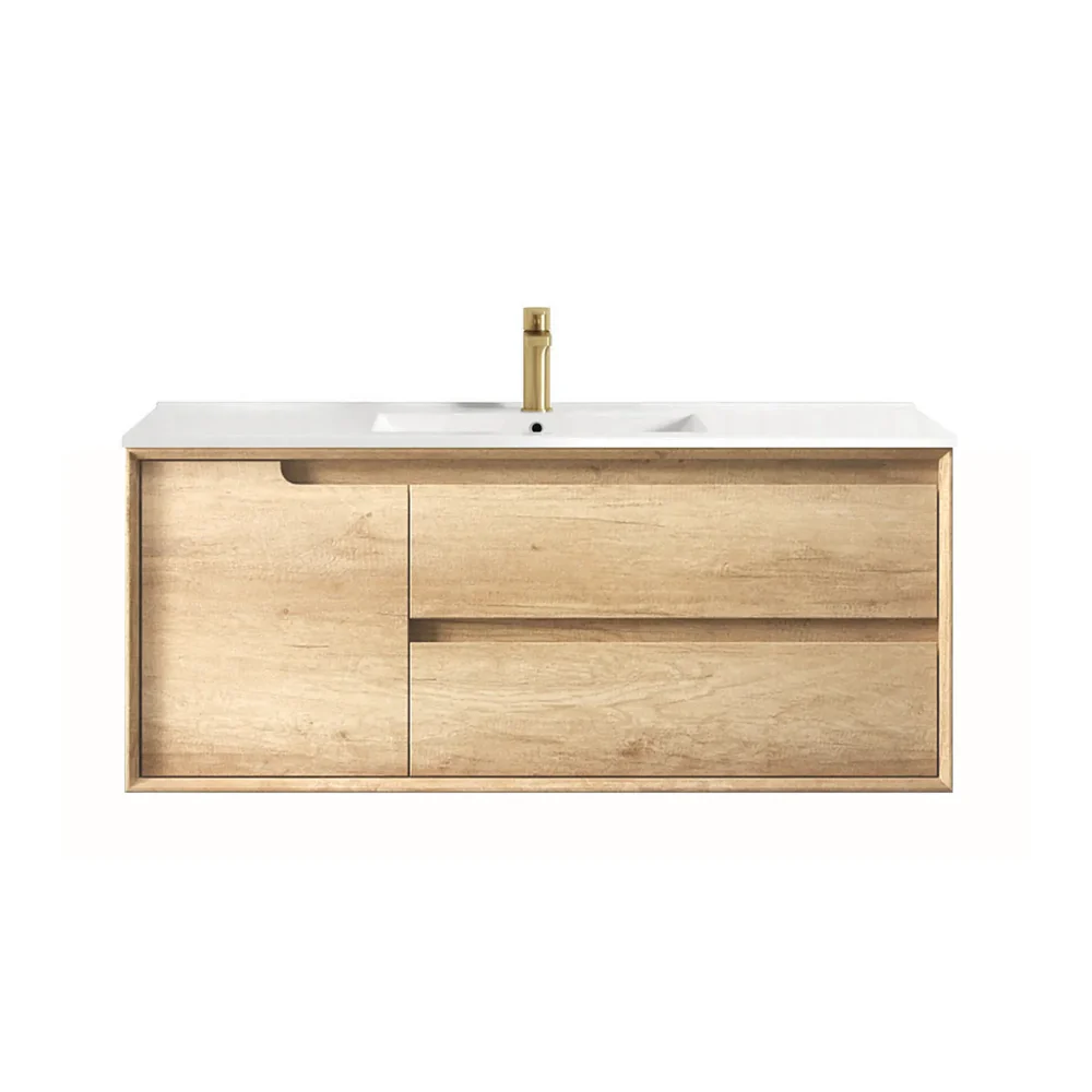Otti Byron 1200mm Natural Oak Wall Hung Vanity - Image 6
