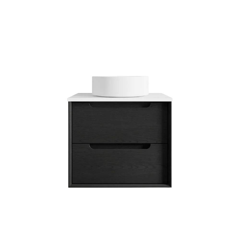 Otti Byron 600mm Black Oak Wall Hung Vanity - Image 6