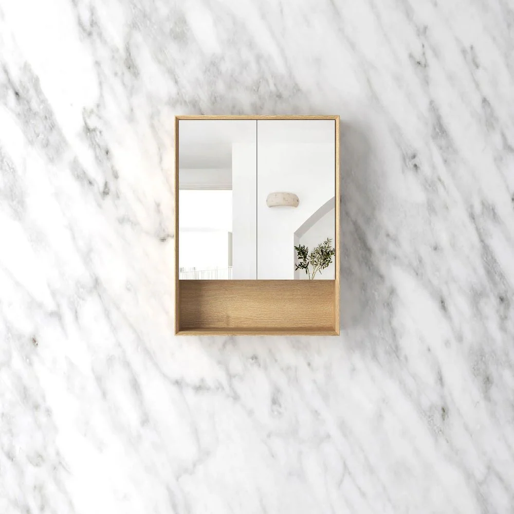 Otti Byron 600x800mm Shaving Cabinet Woodland Oak - Image 3