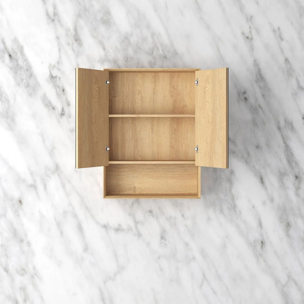 Otti Byron 600x800mm Shaving Cabinet Woodland Oak - Image 4
