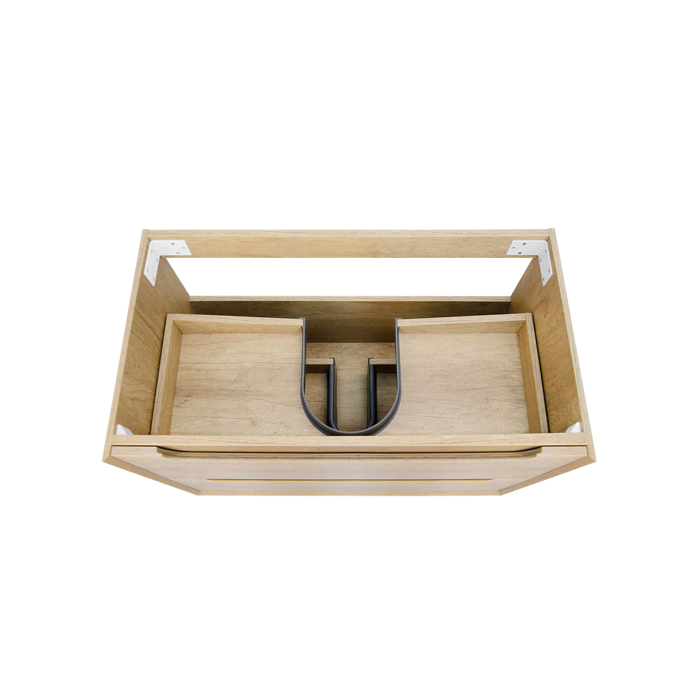 Otti Byron 750mm Natural Oak Wall Hung Vanity - Image 5