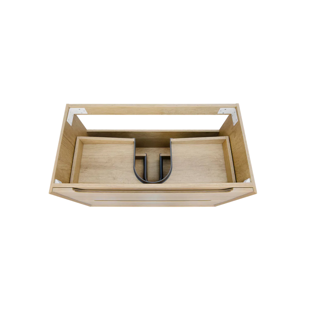 Otti Byron 900mm Natural Oak Wall Hung Vanity - Image 6
