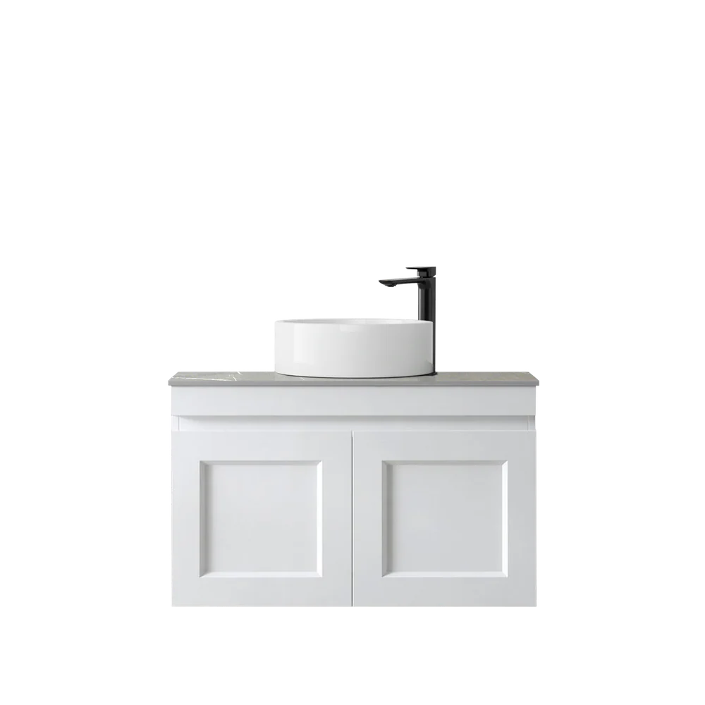 Otti Hampton Mark II 750mm Satin White Wall Hung Vanity - Image 2