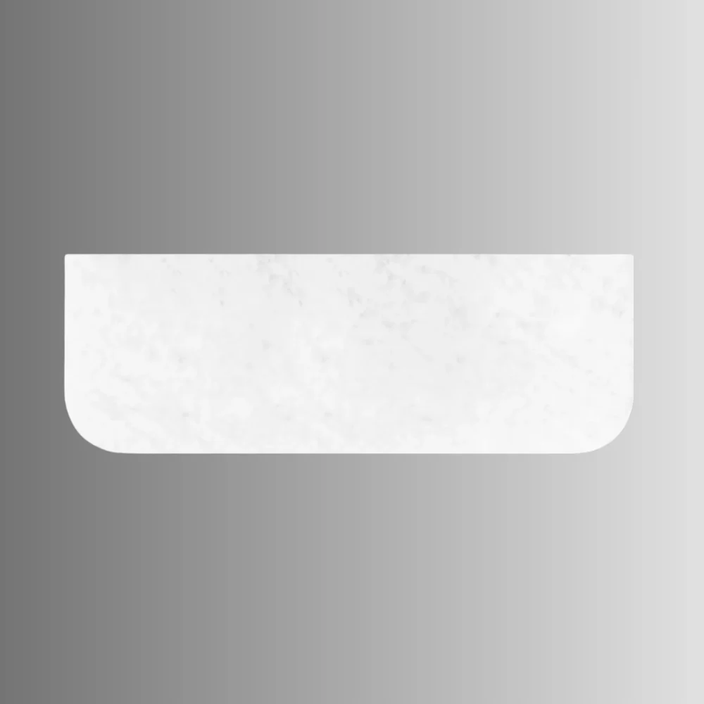 Otti Havana 1500mm Solid Surface Top No Hole Cloudy Carrara - Image 2