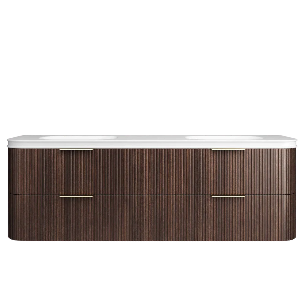 Otti Havana 1800mm Sable Walnut Fluted Wall Hung Vanity - Image 9