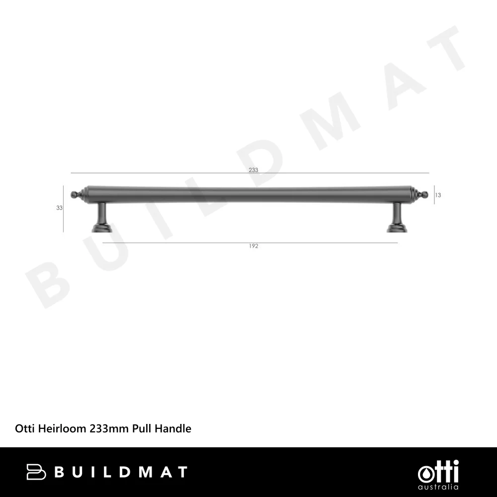 Otti Heirloom 233mm Pull Handle Gunmetal - Image 6