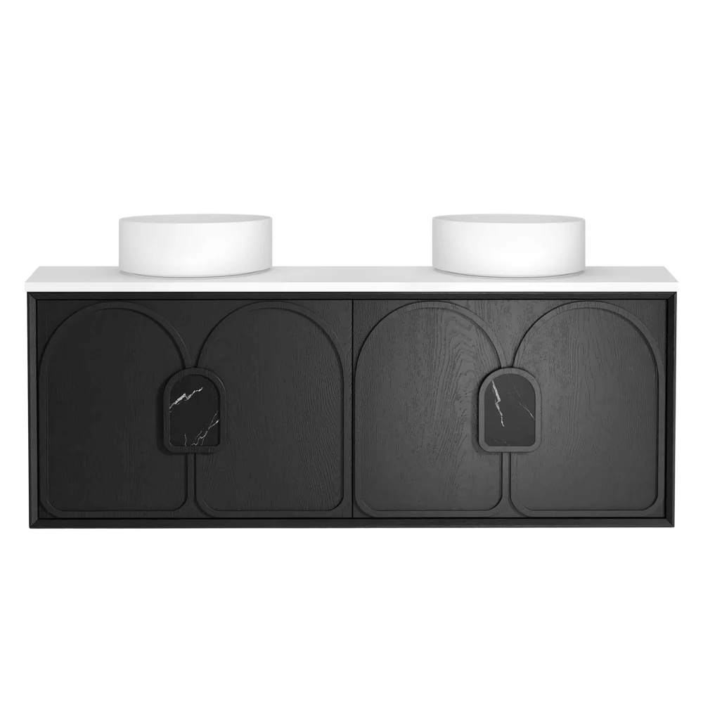 Otti Laguna Mark II 1500mm Black Oak Wall Hung Vanity - Image 11