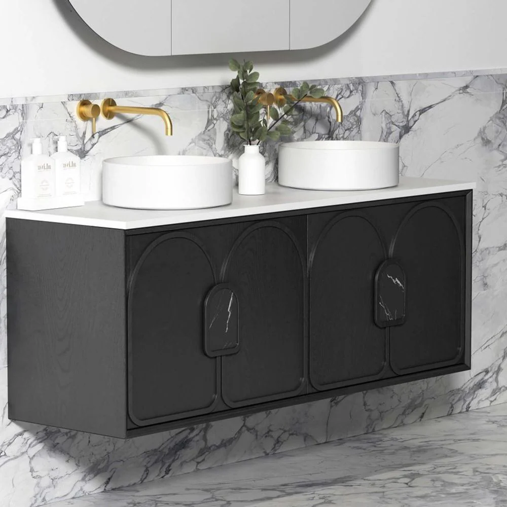 Otti Laguna Mark II 1500mm Black Oak Wall Hung Vanity - Image 4