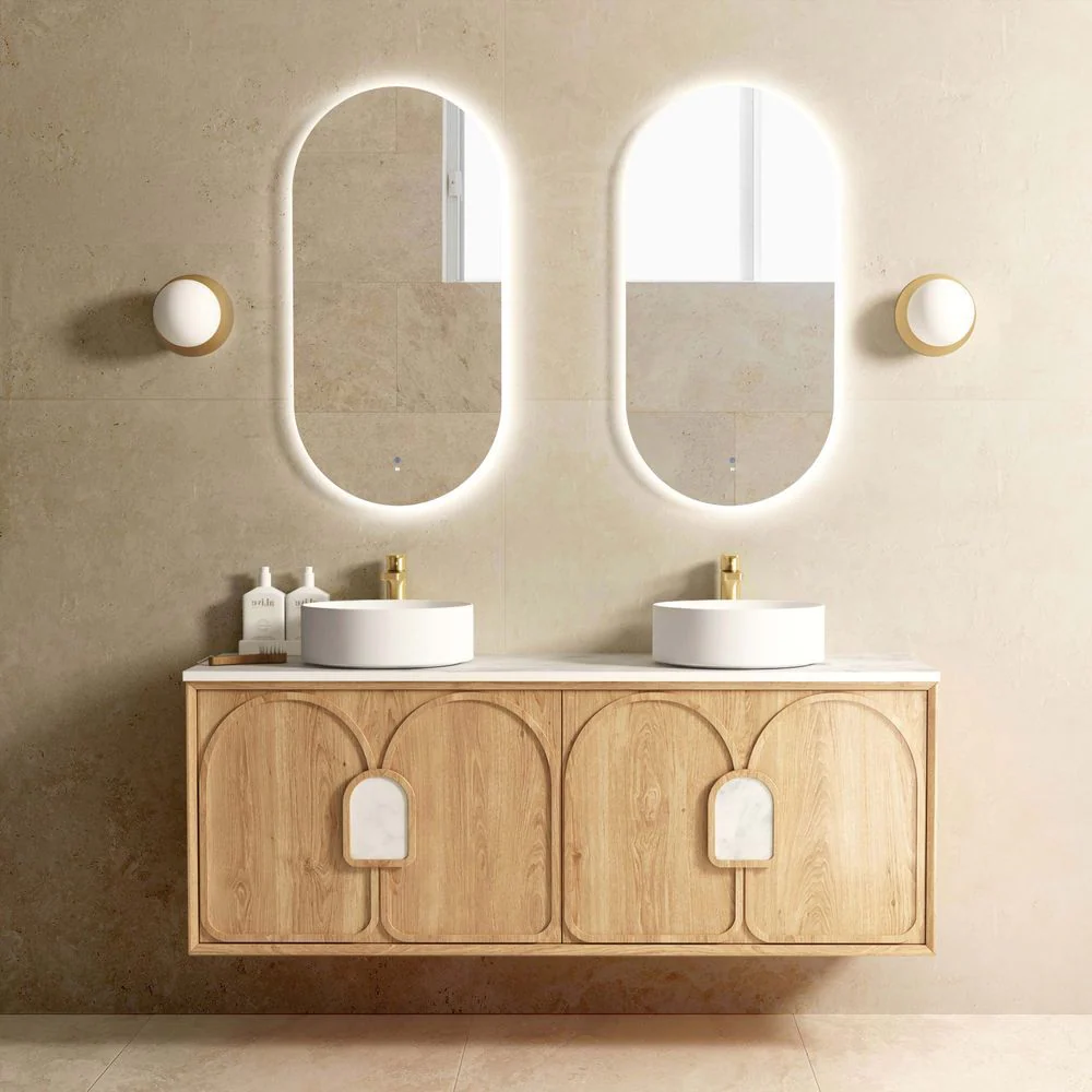Otti Laguna Mark II 1500mm Woodland Oak Wall Hung Vanity - Image 3