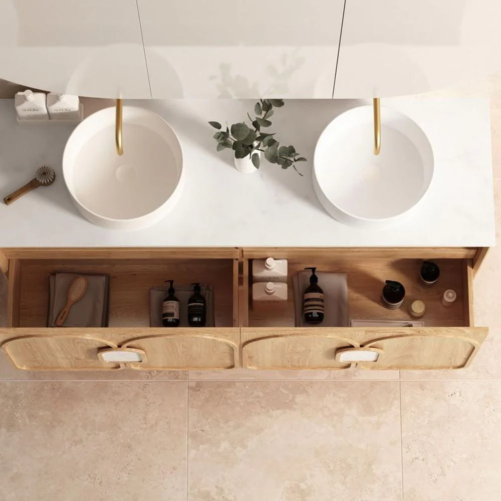 Otti Laguna Mark II 1500mm Woodland Oak Wall Hung Vanity - Image 4