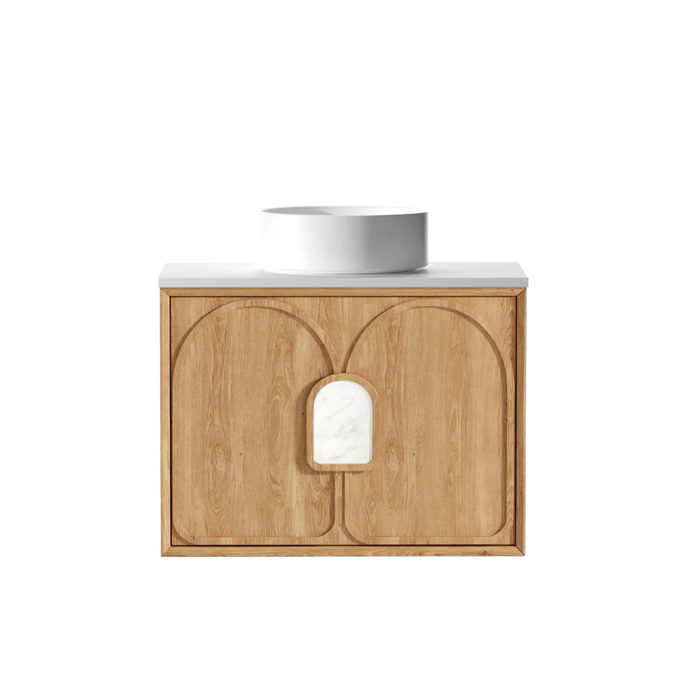 Otti Laguna Mark II 750mm Woodland Oak Wall Hung Vanity - Image 11