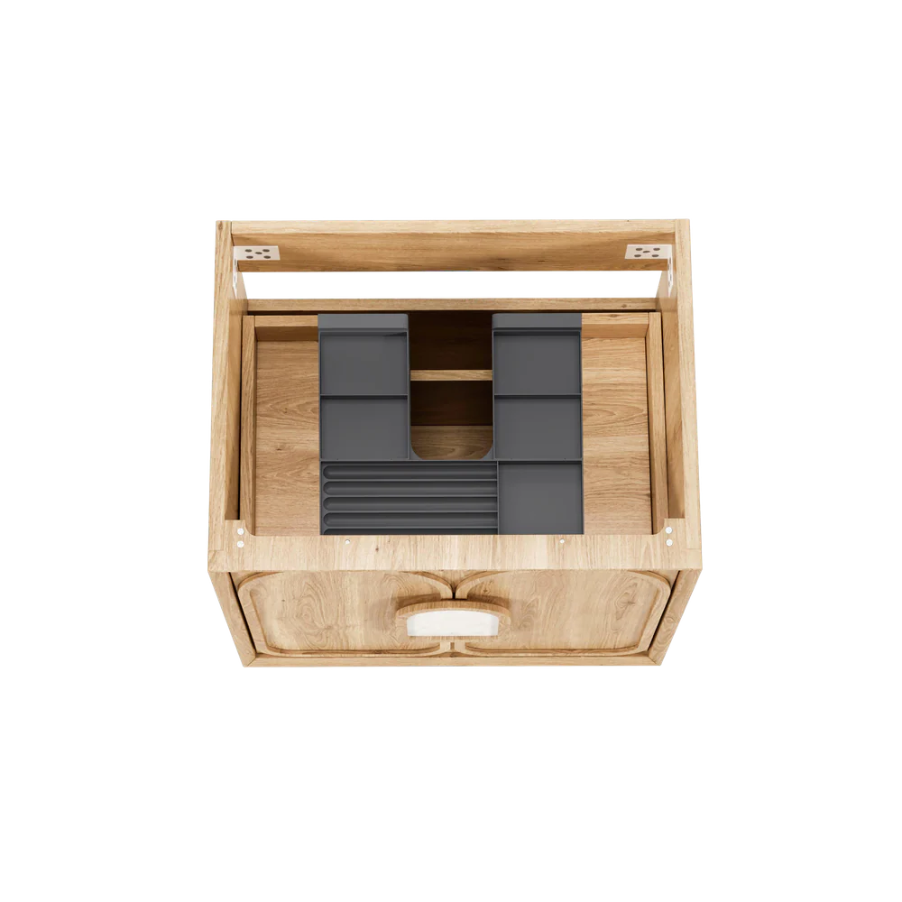 Otti Laguna Mark II 750mm Woodland Oak Wall Hung Vanity - Image 6