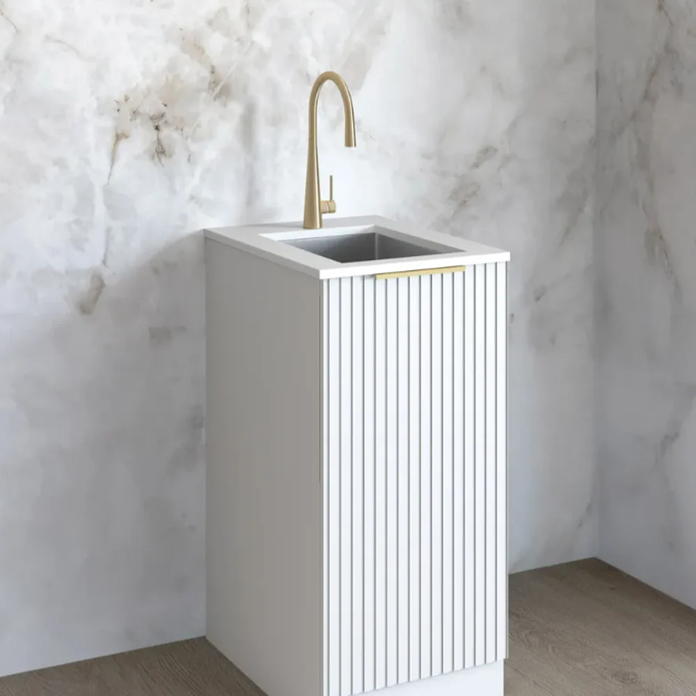Otti Laundry 430mm Stone Top Pure White - Image 2