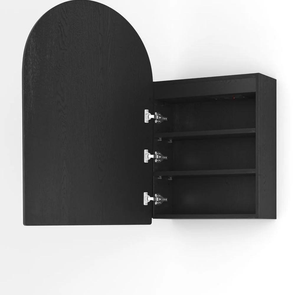 Otti LED Archie 900mm Black Oak Shaving Cabinet Premium Edition - Image 6