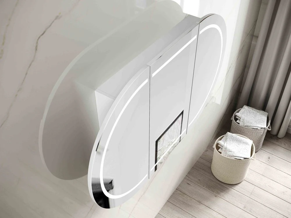 Otti LED Bondi 1500mm White Shaving Cabinet - Image 4