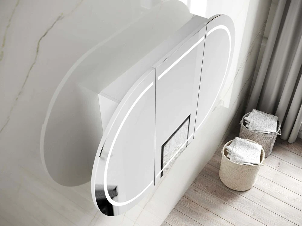Otti LED Bondi 1800mm White Shaving Cabinet - Image 5
