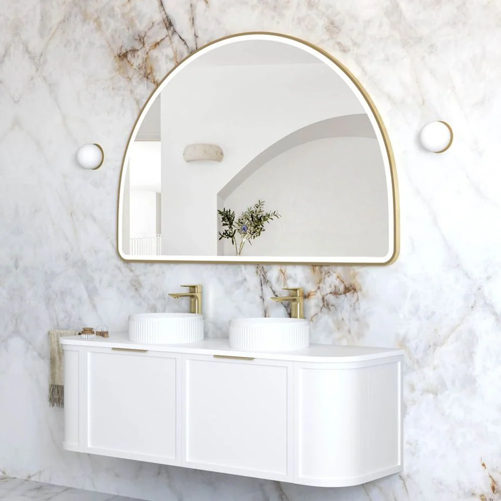 Otti LED Moonlight Archie 1000mm Gold Metal Frame Mirror - Image 2