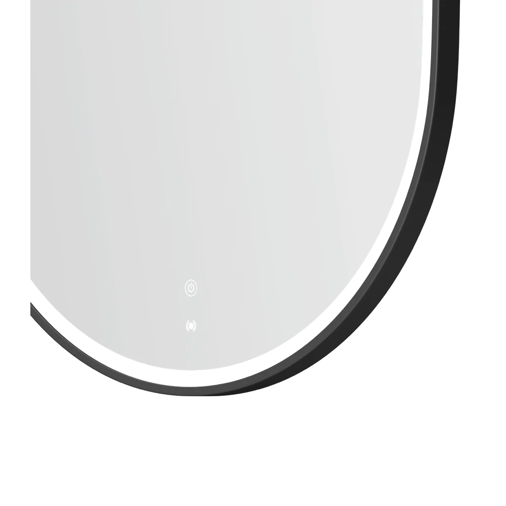 Otti LED Noosa 1200mm Black Metal Frame Mirror Install Horizontal or Vertical - Image 6