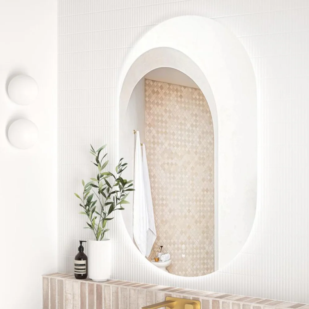 Otti LED Noosa 900mm Frameless Tuffi Mirror Install Horizontal or Vertical - Image 2