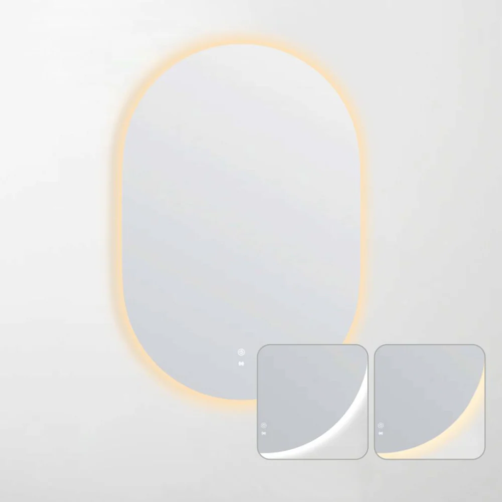Otti LED Noosa 900mm Frameless Tuffi Mirror Install Horizontal or Vertical - Image 4