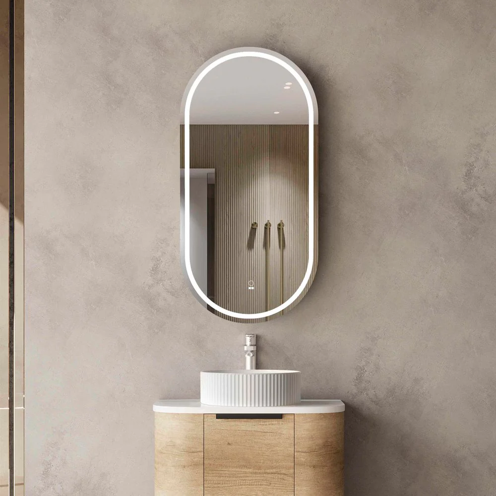 Otti LED Noosa 900mm Natural Oak Shaving Cabinet - Image 3