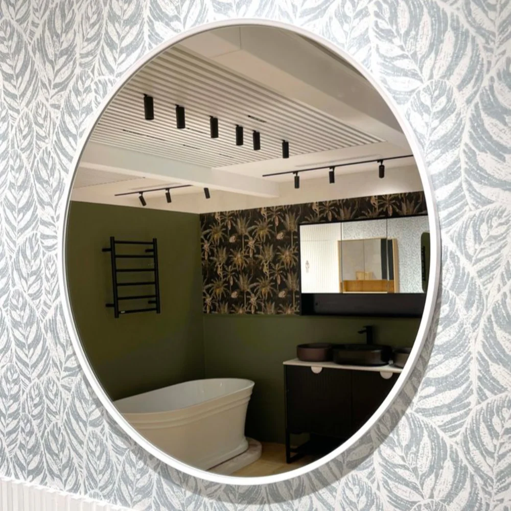 Otti London 700mm White Metal Frame Mirror - Image 5