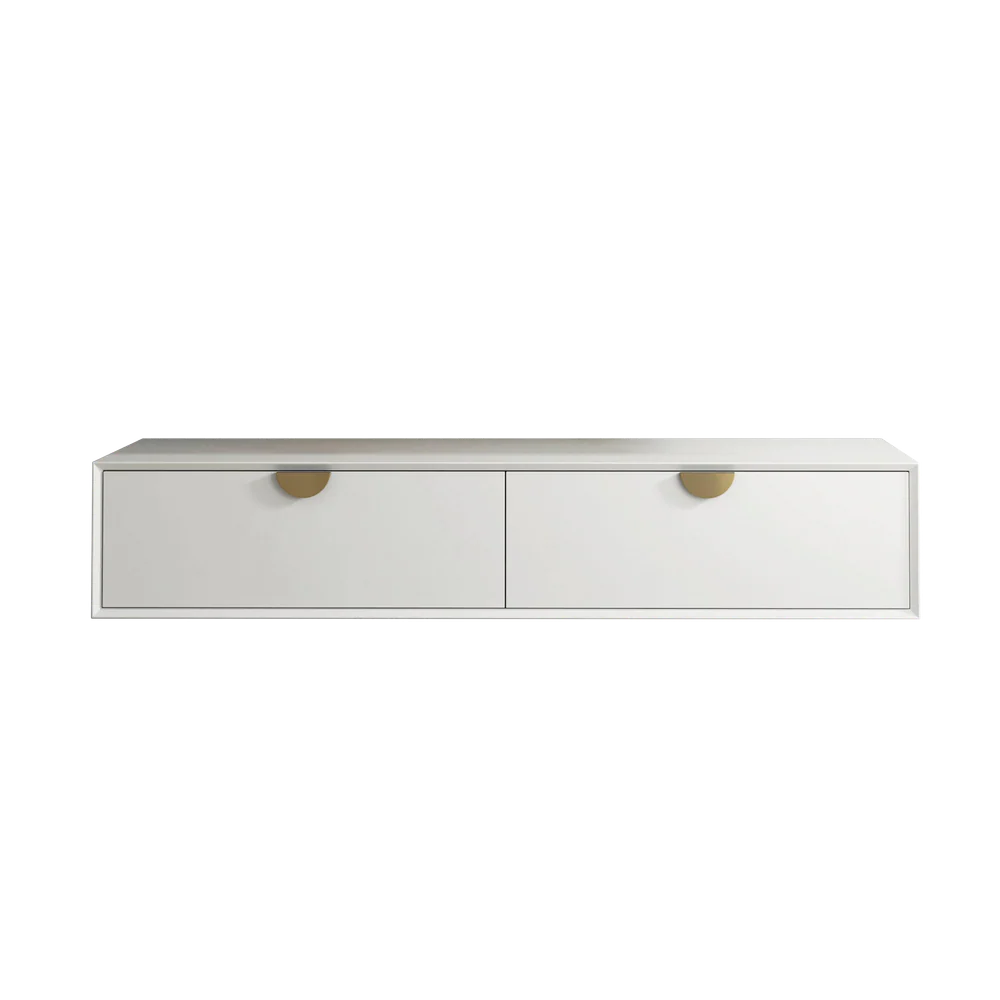 Otti Moonlight 1500mm White Wall Hung Cabinet (Cabinet Only) - Image 4