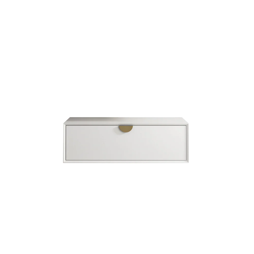 Otti Moonlight 900mm White Wall Hung Cabinet (Cabinet Only) - Image 4