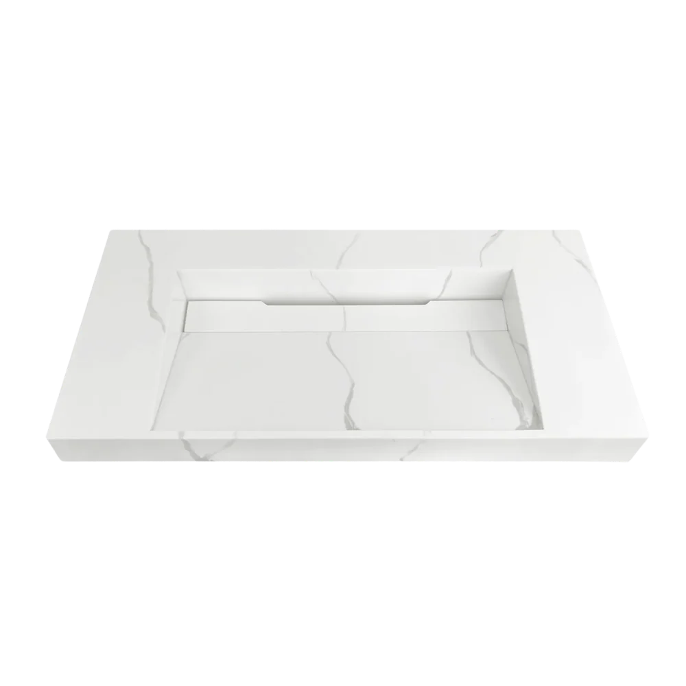 Otti Moonlight Wall Hung Basin 750mm Solid Surface Top - Image 3