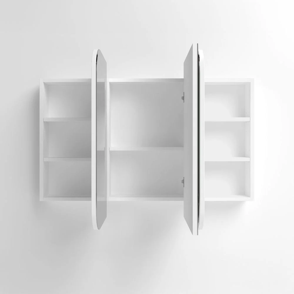 Otti Newport 1200x750mm Shaving Cabinet White - Image 4