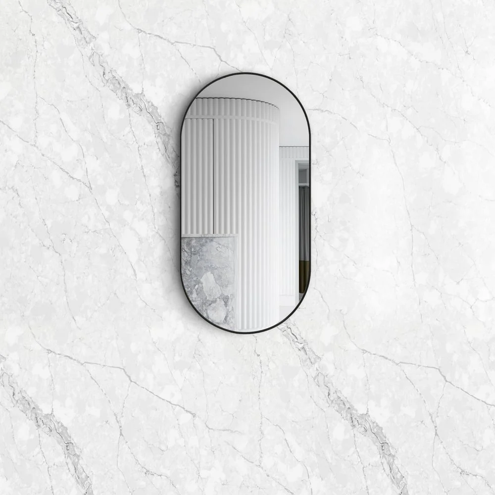 Otti Noosa 900mm Black Metal Frame Mirror - Image 3