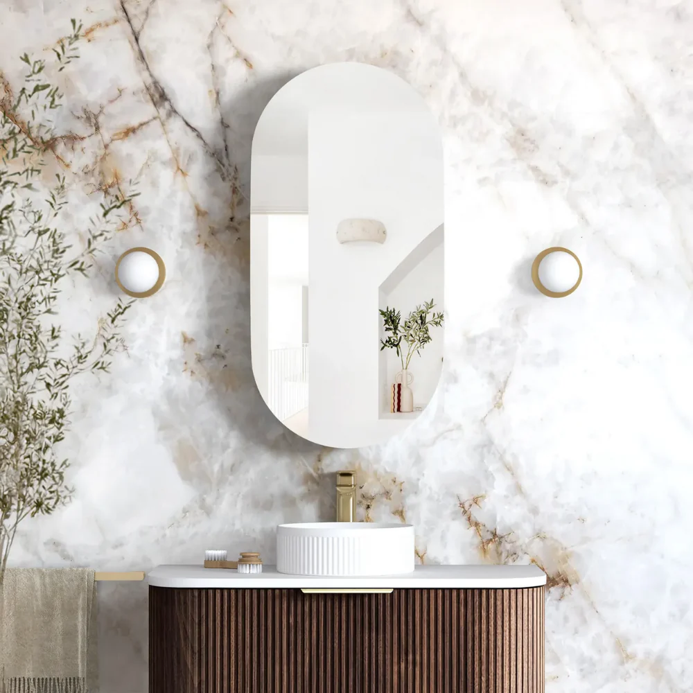 Otti Noosa 900mm Sable Walnut Shaving Cabinet - Image 2