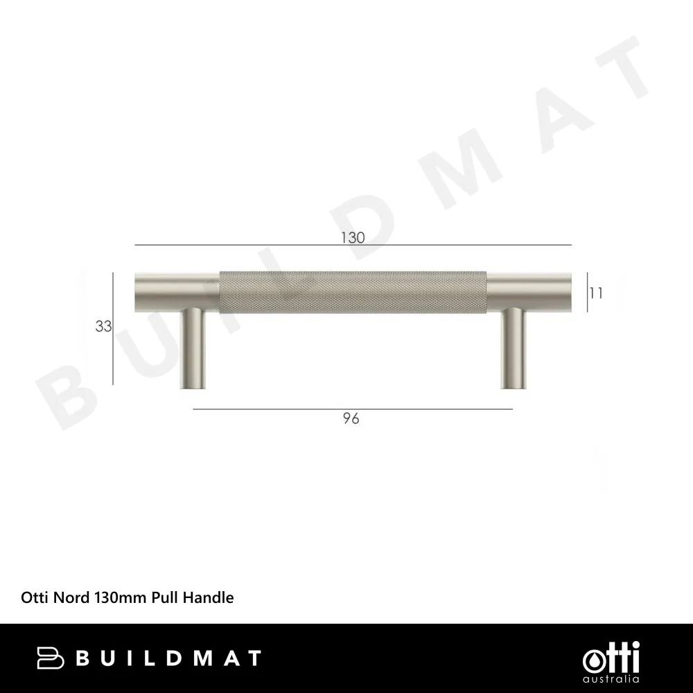 Otti Nord 130mm Pull Handle Brushed Nickel - Image 7